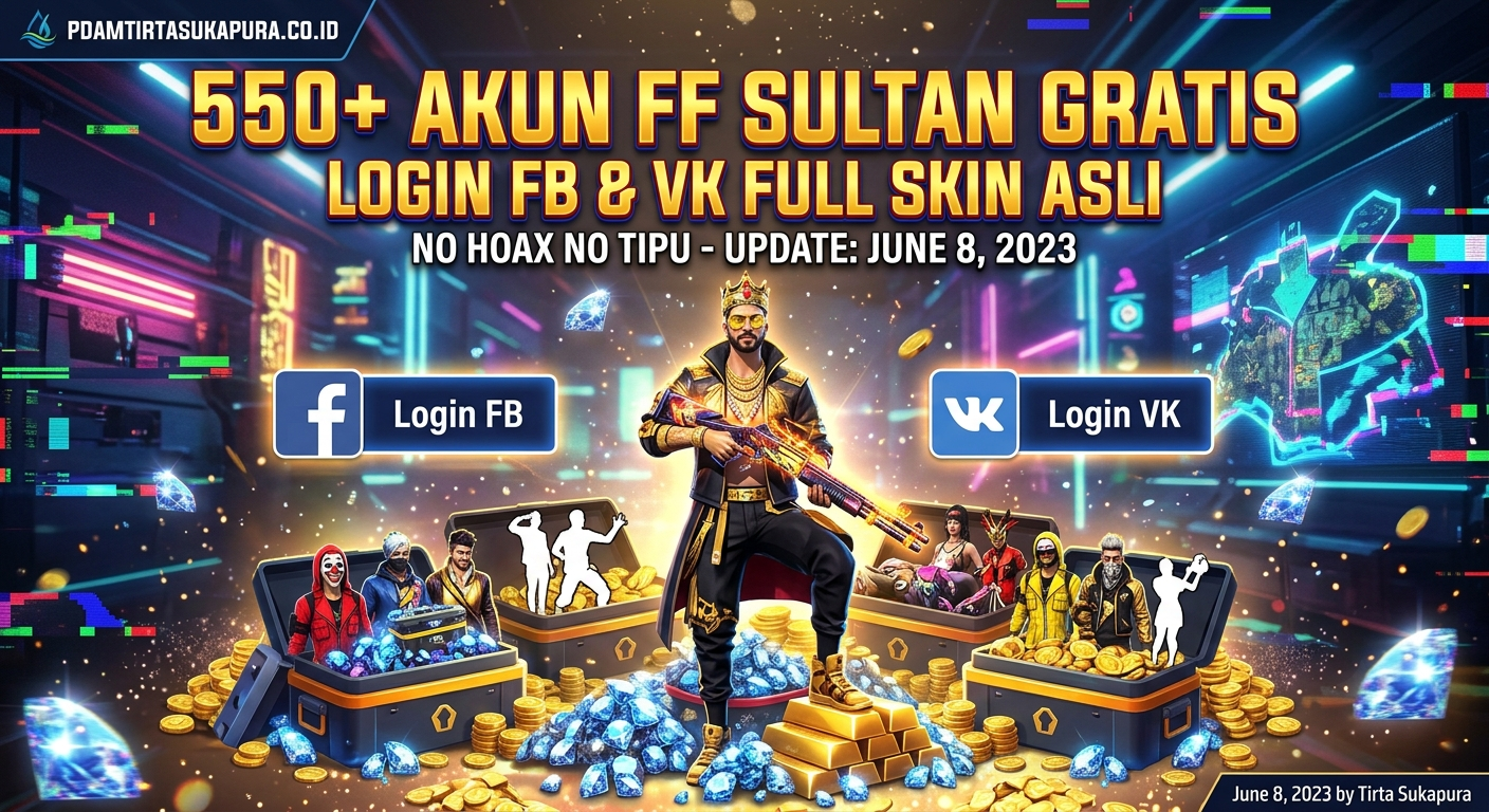 550+ Akun FF Sultan Gratis Login FB Full Skin Asli No Hoax
