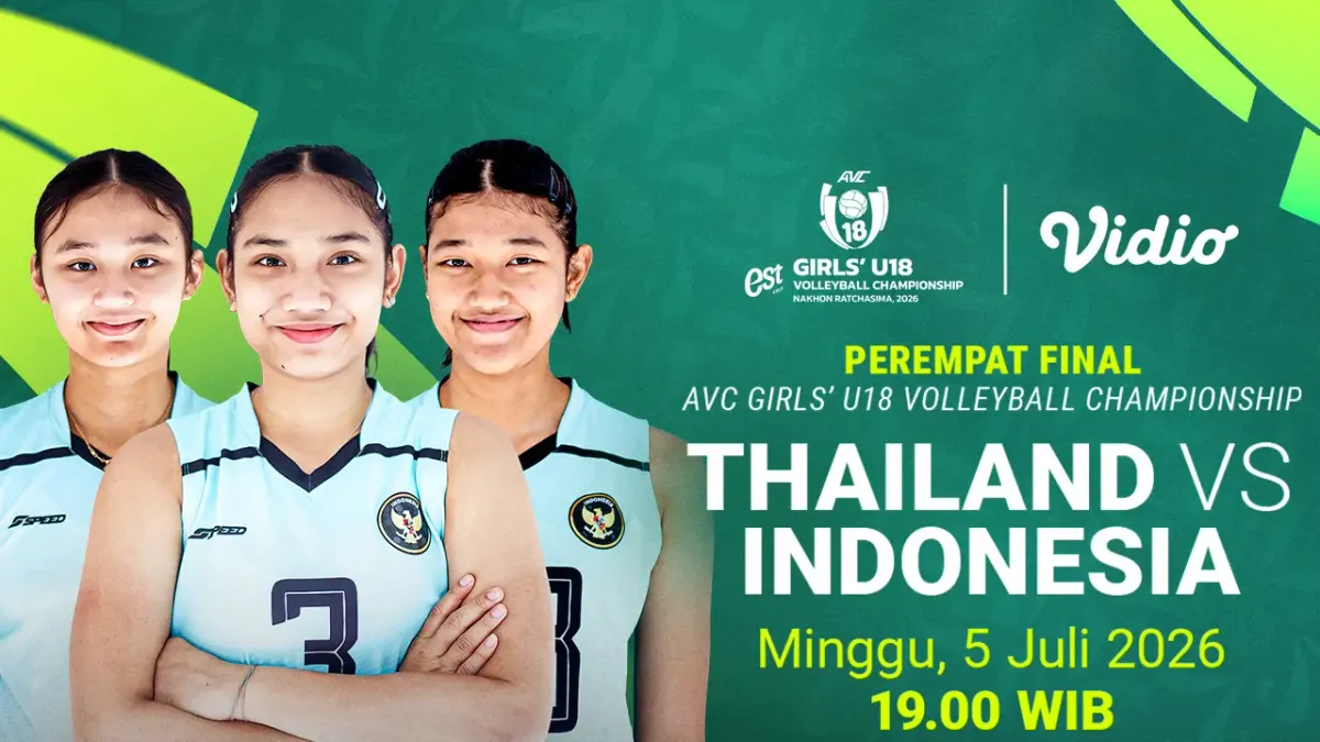 Timnas Voli Putri Indonesia Hadapi Thailand di Perempat Final AVC U18 2026