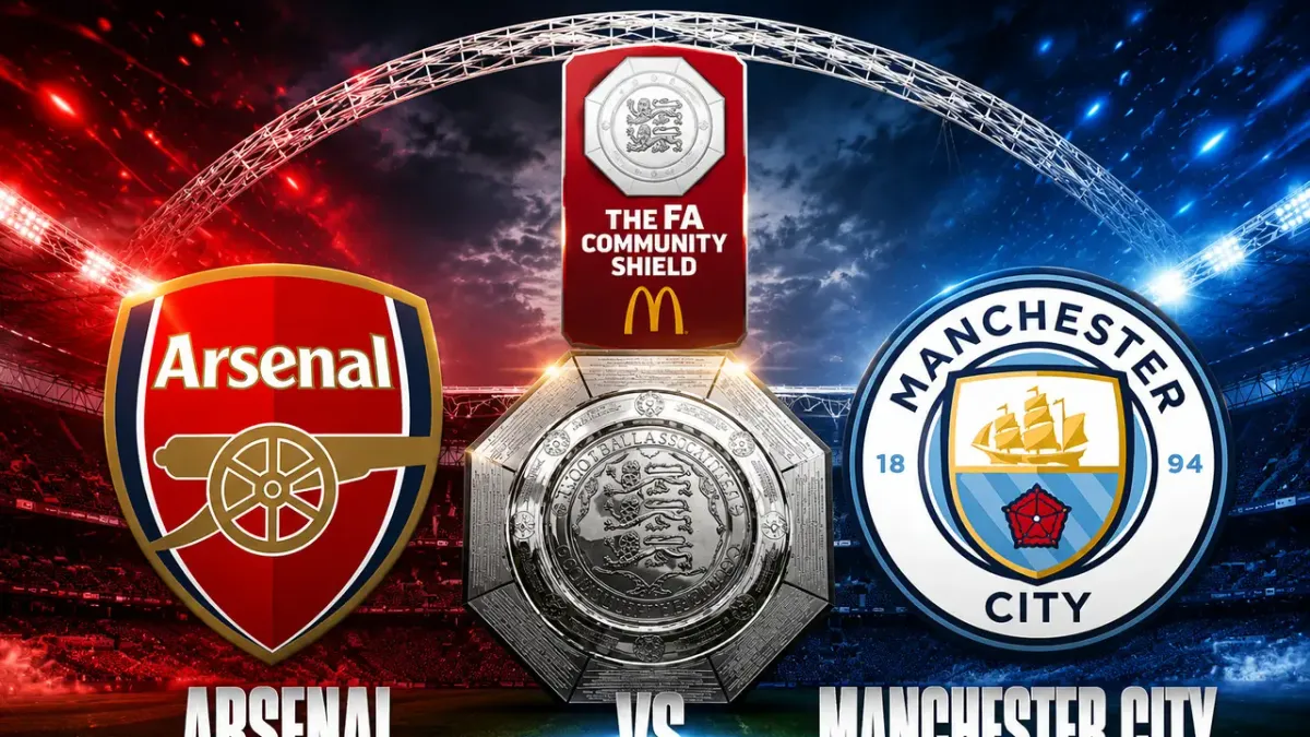 Arsenal dan Manchester City Bertemu di Community Shield 2026 di Wembley