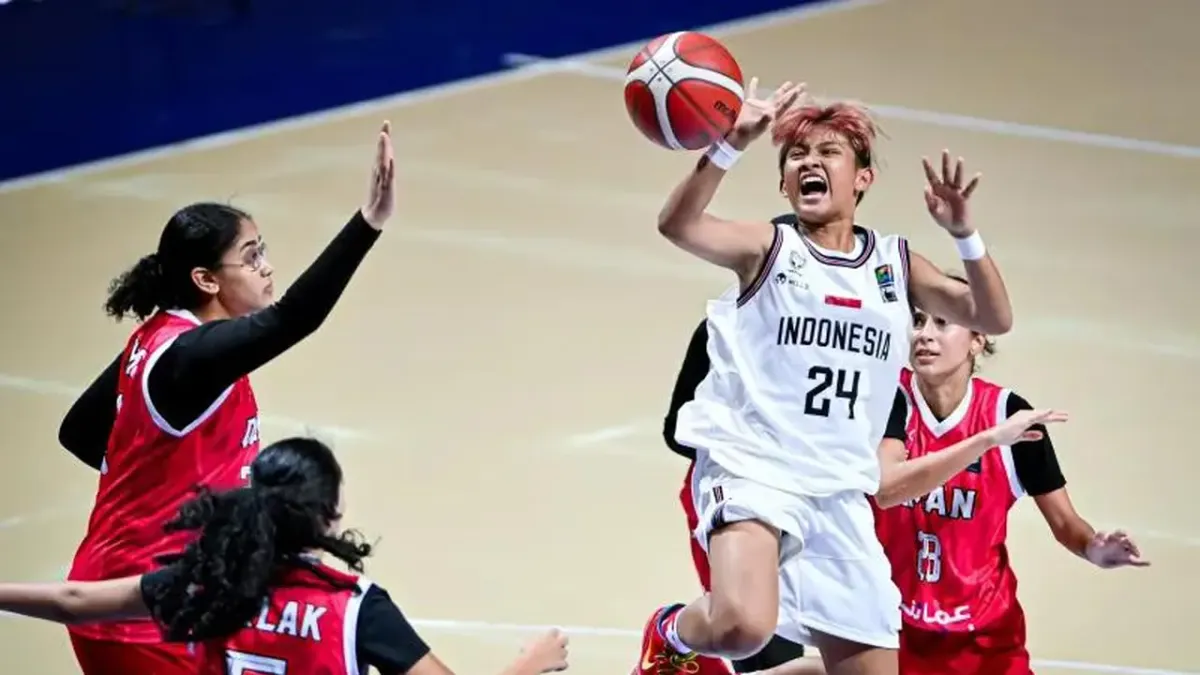 Timnas Basket Putri U-18 Indonesia Menang Telak Atas Oman di FIBA Asia Cup