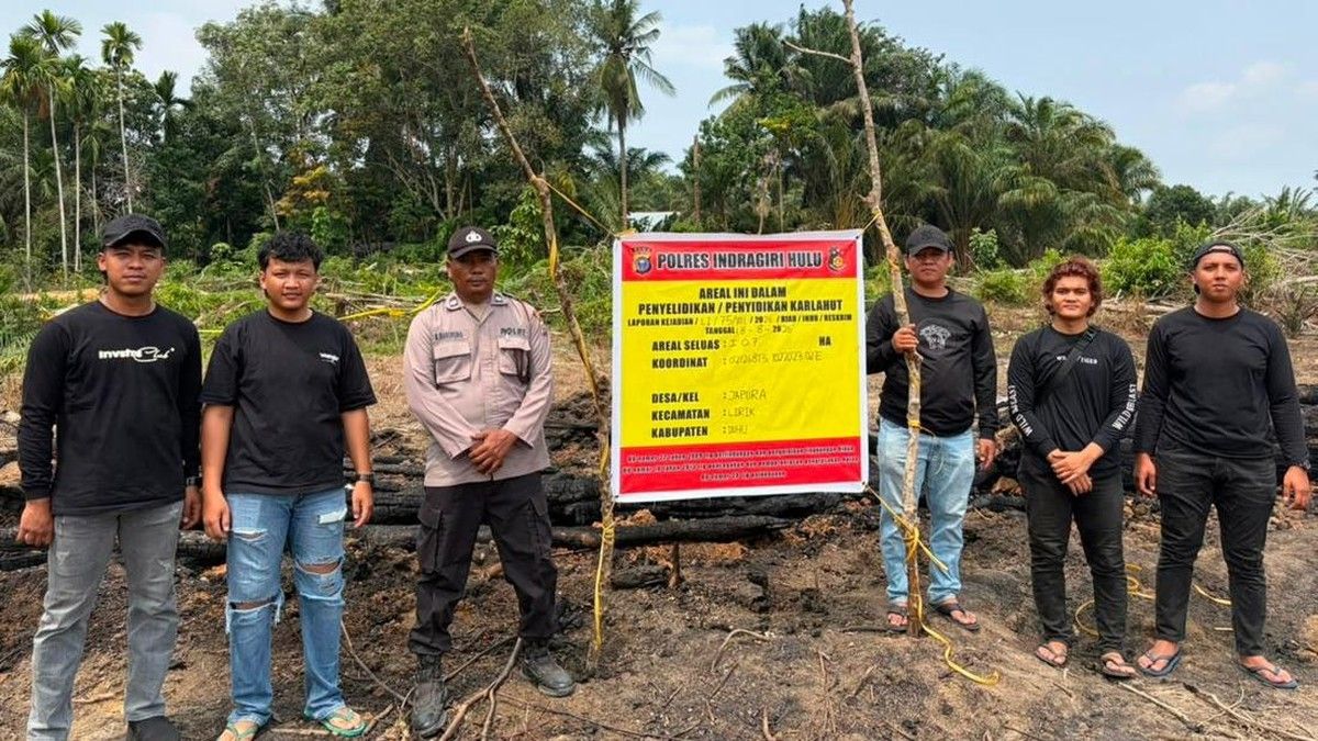 Polisi Amankan Pria Pembakar Lahan Sawit 1,5 Hektare di Riau