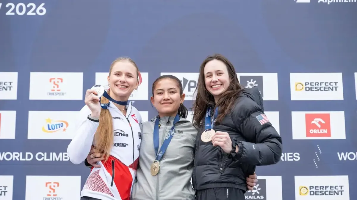 Desak Made Rita Kusuma Dewi Raih Emas di World Climbing Series Krakow 2026