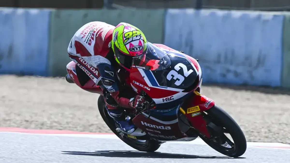 Muhammad Kiandra Ramadhipa Raih Empat Poin di Moto3 Junior World Championship Prancis