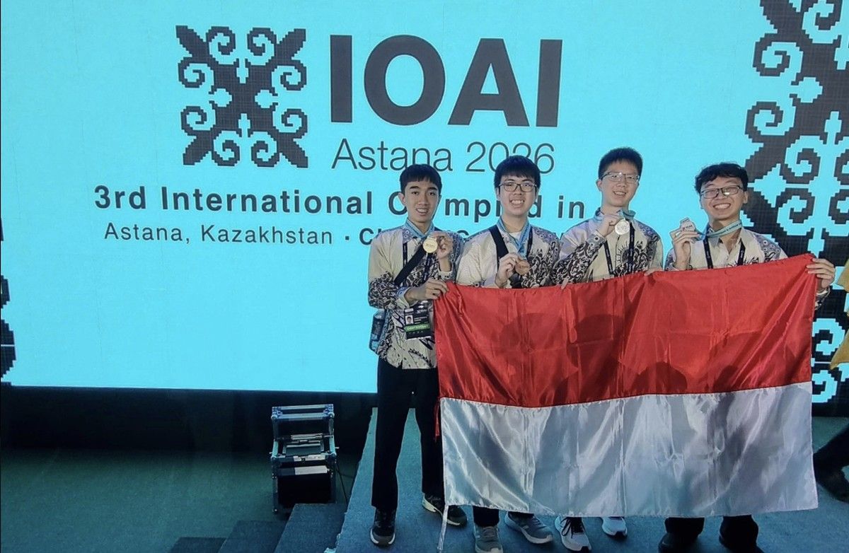 Kontingen Indonesia Raih Empat Medali di IOAI 2026 di Kazakhstan