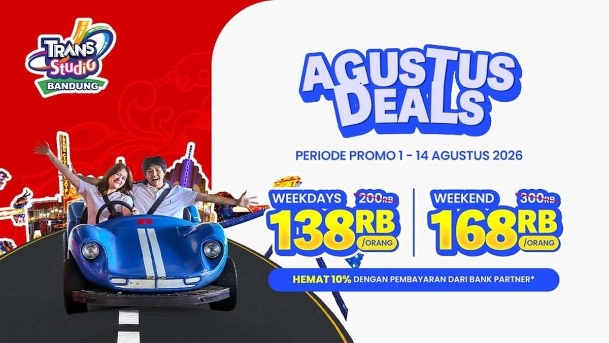 Trans Studio Bandung Tawarkan Promo Tiket Agustus 2026 dengan Harga Terjangkau