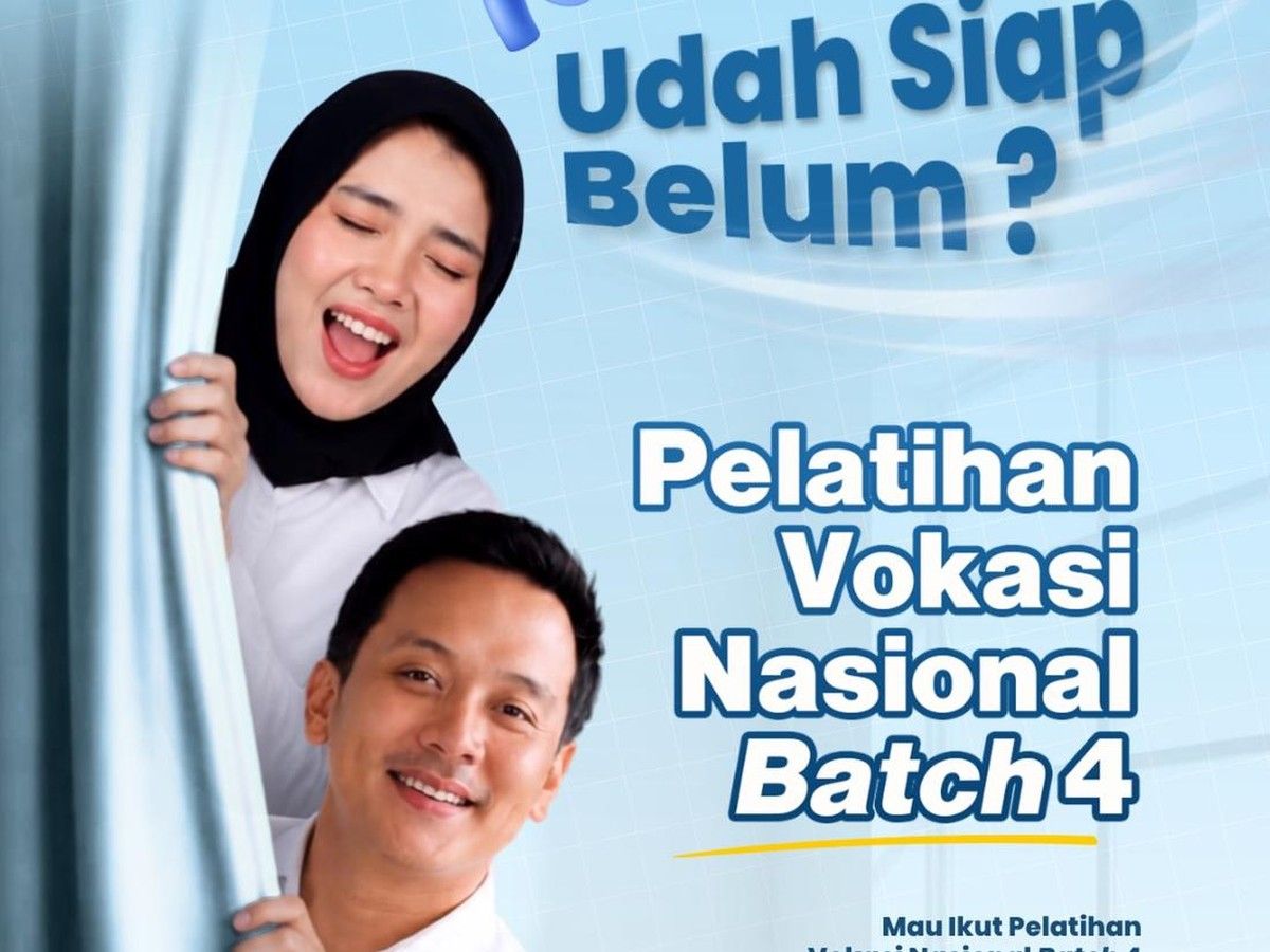 Kemnaker Buka Pendaftaran Pelatihan Vokasi Nasional Gratis untuk Lulusan SMA/SMK