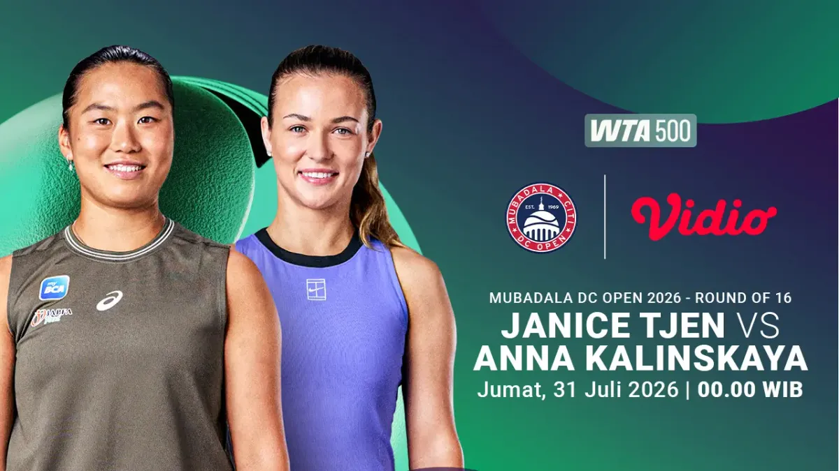 Janice Tjen Hadapi Anna Kalinskaya di Babak 16 Besar WTA 500 Mubadala DC Open