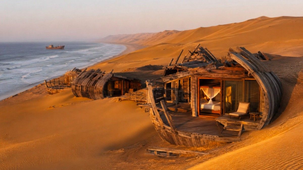 Hotel di Gurun Namibia Dirancang Menyatu dengan Alam Sekitar