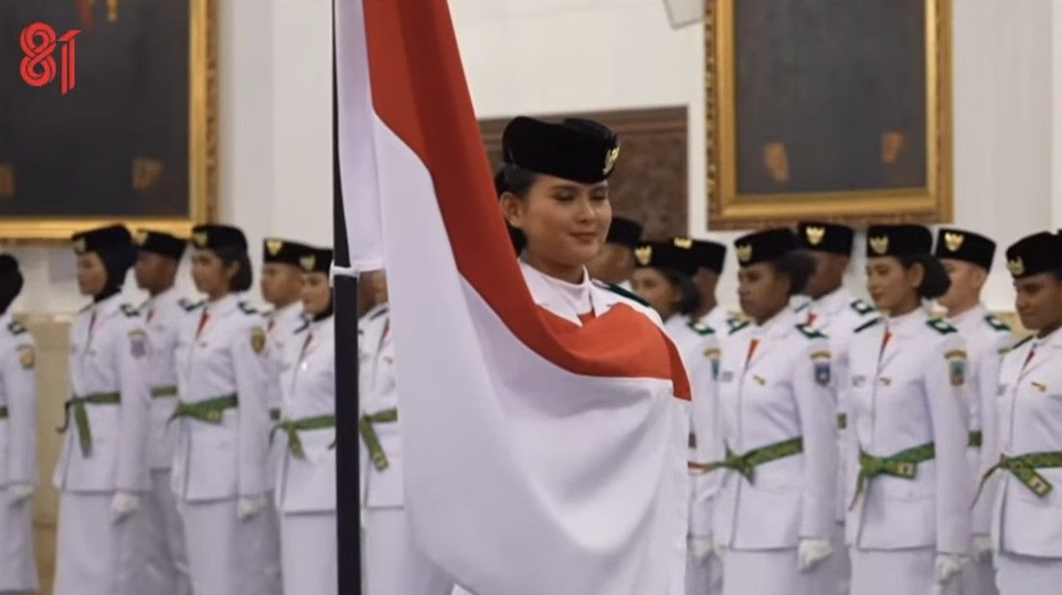 Wapres Gibran Kukuhkan Paskibraka 2026 di Istana Negara