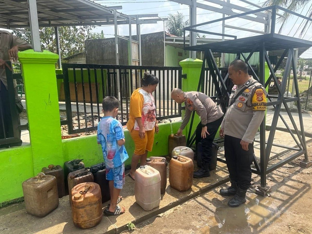 Polda Sumatera Bangun Sumur Bor di Masjid Baiturakhim Sukarame