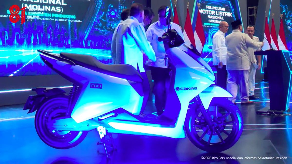 Motor Listrik Nasional Cakra NX1 Diperkenalkan di Pabrik Alva