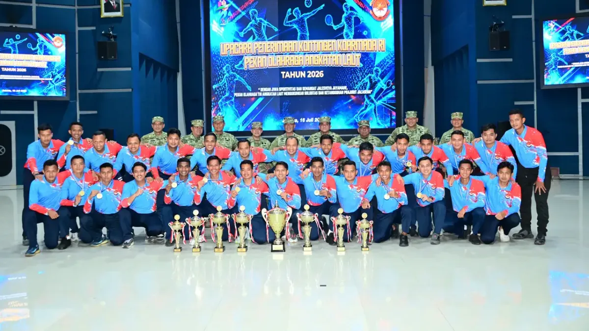 Kontingen Koarmada RI Raih Juara Umum Poral TNI AL 2026 di Jakarta
