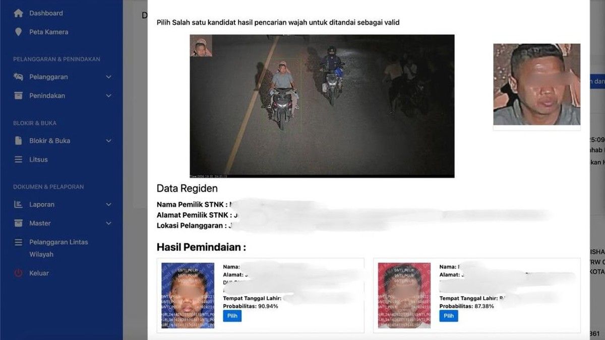 Korlantas Polri Perkuat Sistem Tilang Elektronik dengan Teknologi Face Recognition