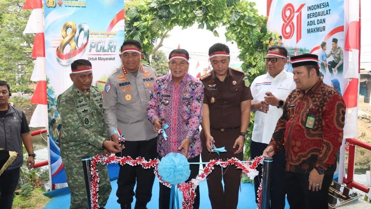 Polresta Tangerang Bangun dan Revitalisasi 14 Jembatan Merah Putih Presisi