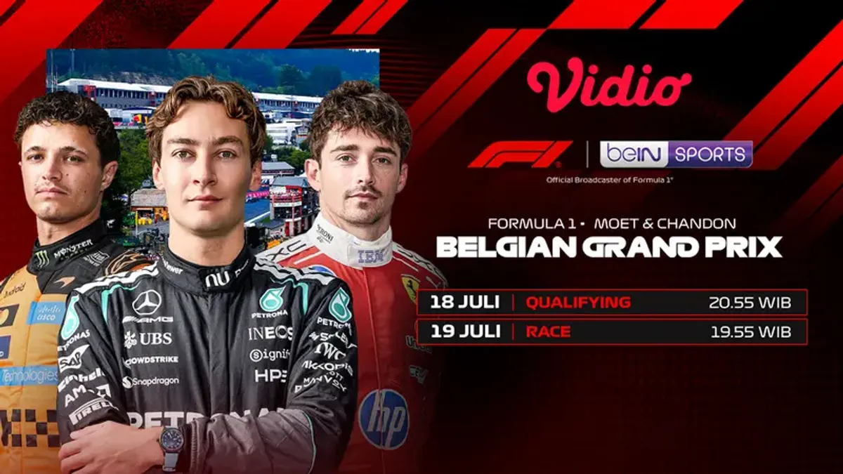 F1 Belgian Grand Prix 2026 Digelar di Spa-Francorchamps dengan Persaingan Sengit