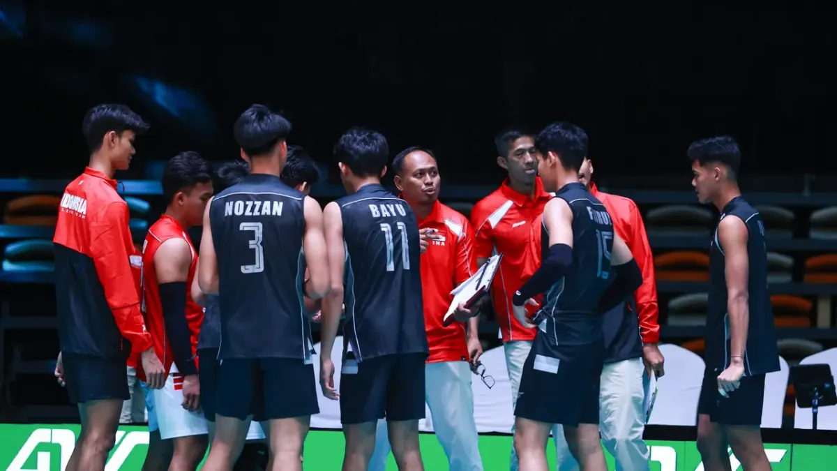 Timnas Voli Putra U-18 Indonesia Kalahkan Bahrain 3-0 di Kejuaraan Asia
