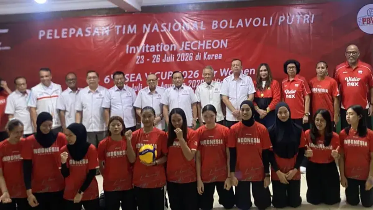 PP PBVSI Lepas Timnas Bola Voli Putri untuk Turnamen Internasional di Korea dan SEA V Cup