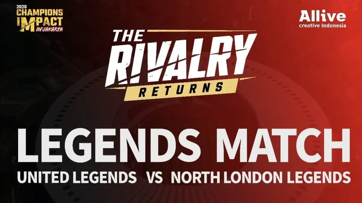 Jakarta Gelar Pertandingan Legenda Sepak Bola Inggris United vs North London