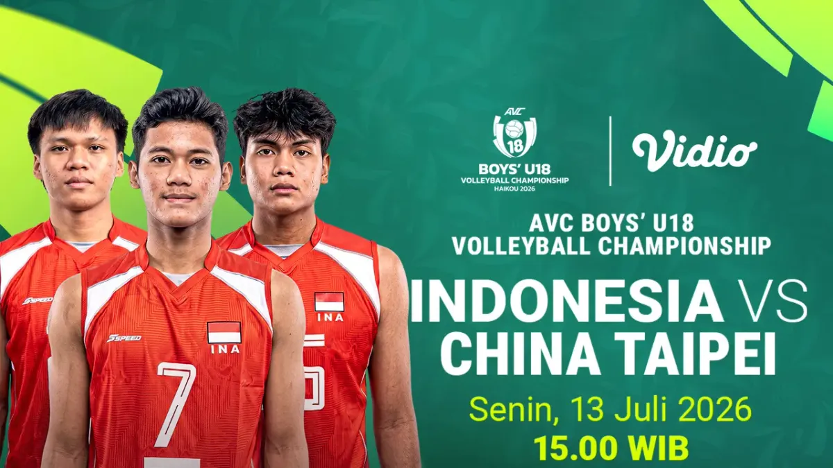 Timnas Voli Putra U18 Indonesia Hadapi China Taipei di AVC 2026