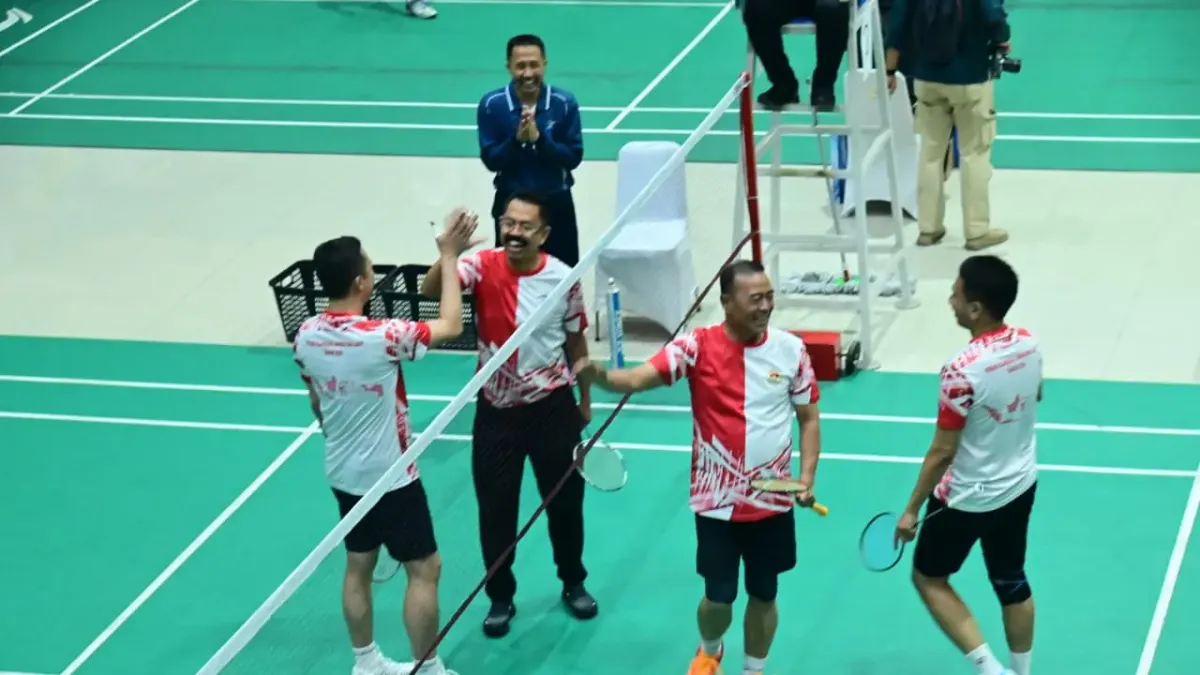 Koarmada RI Gelar Eksibisi Bulutangkis pada Pekan Olahraga TNI AL 2026