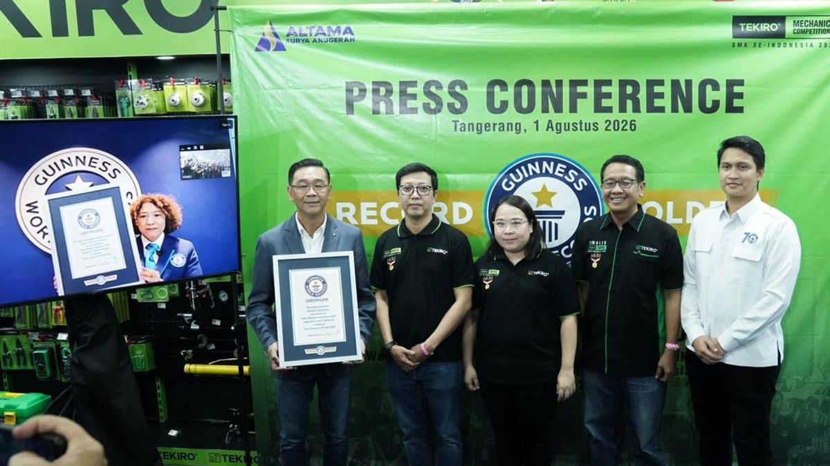 Tekiro Raih Rekor Dunia Kompetisi Mekanik Otomotif Terbesar di GIIAS 2026