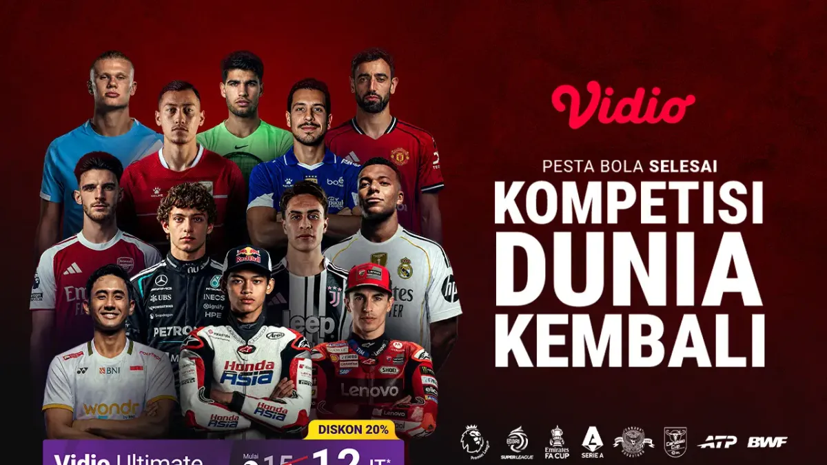 Vidio Hadirkan Promo Diskon 20 Persen untuk Paket Ultimate Tahunan