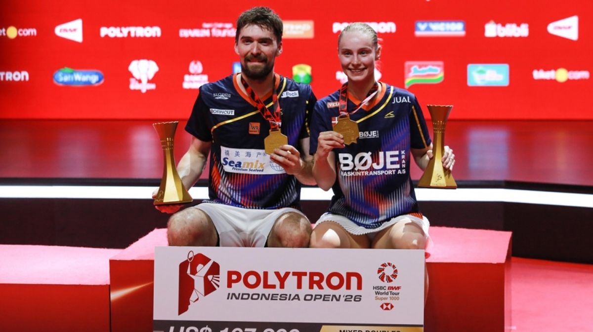 Christiansen dan Boje Raih Gelar Juara Indonesia Open 2026 di Istora Senayan