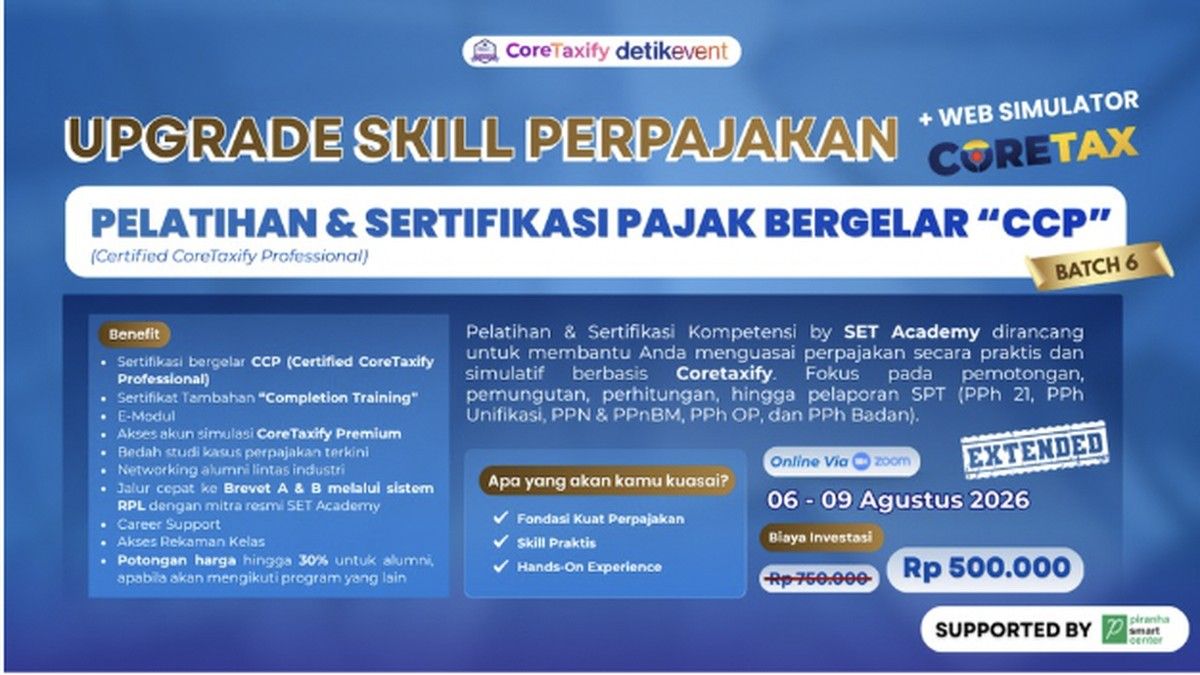 Piranha Smart Center Tawarkan Sertifikasi CoreTaxify untuk Kompetensi Pajak