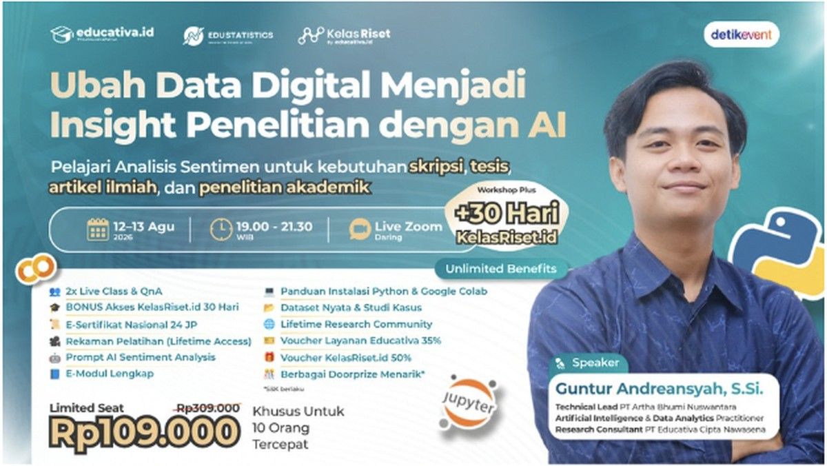 Workshop Analisis Sentimen AI dengan Python dan Google Colab untuk Penelitian