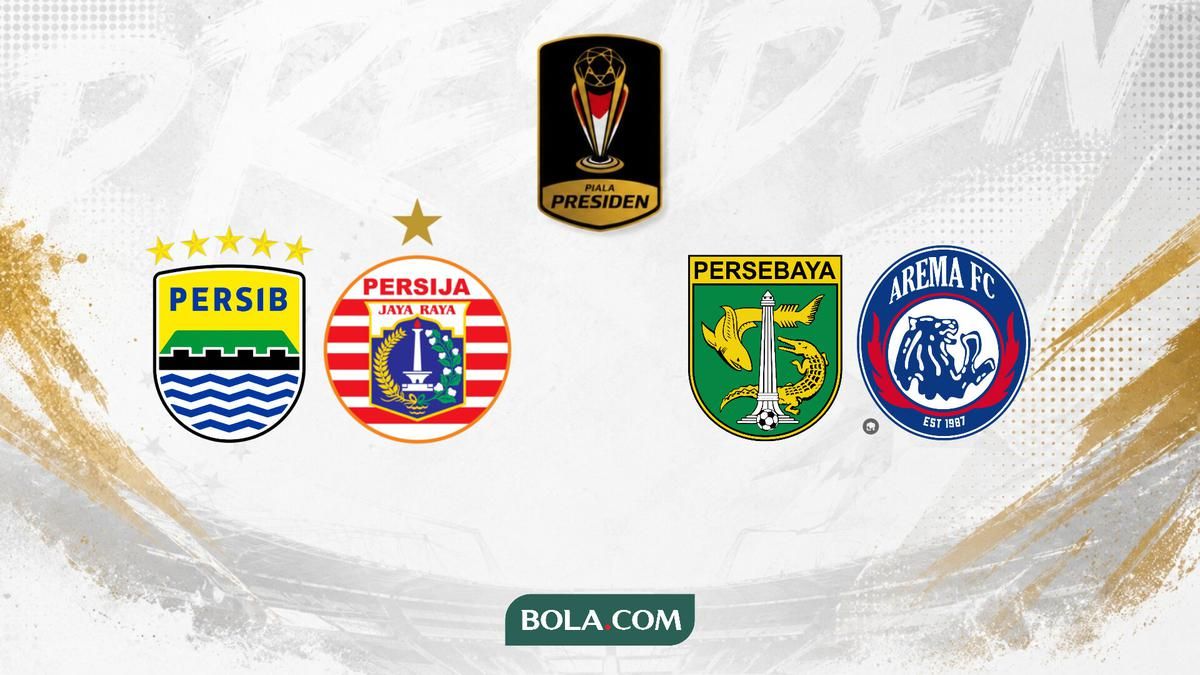 Piala Presiden 2026: Persib, Persebaya, Persija, dan Arema Melaju ke Semifinal