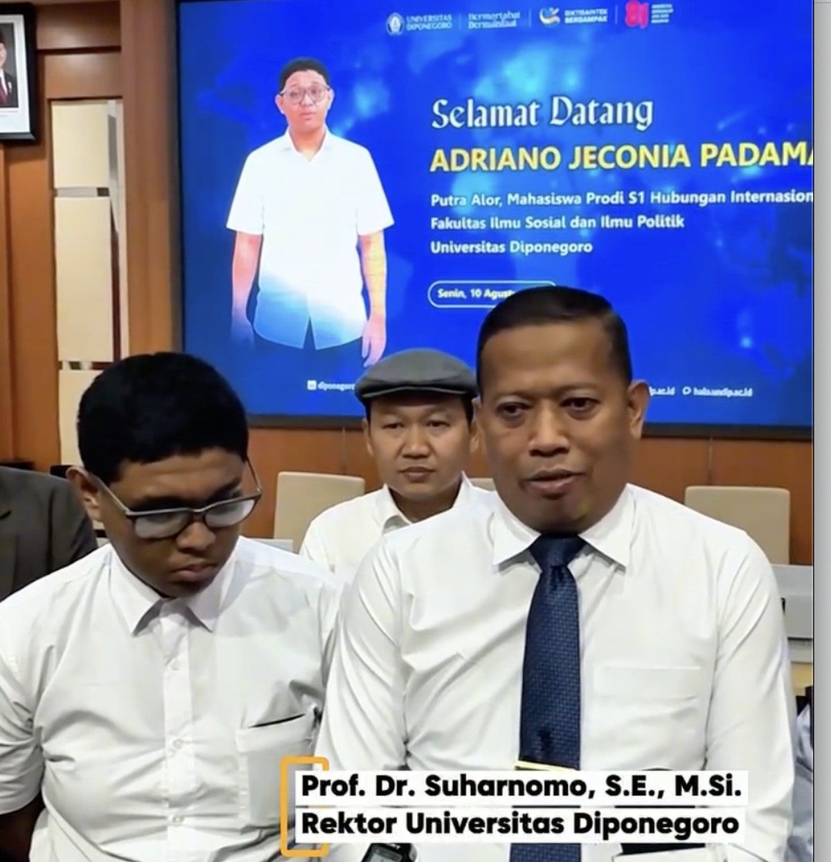 Mahasiswa Undip Diganjar Beasiswa S2 Double Degree Setelah Sampaikan Aspirasi Harga Beras Alor