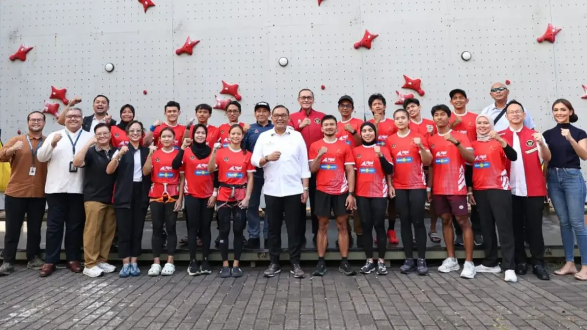 Chef de Mission Kunjungi Latihan Panjat Tebing Persiapkan Asian Games 2026