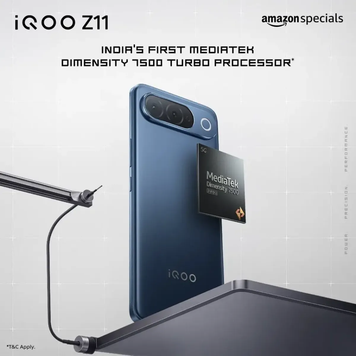 iQOO Z11 Resmi Gunakan Chipset Dimensity 7500 Turbo di India