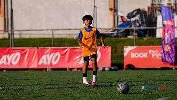 Bocah Bekasi Arfa Senopati Latihan di Akademi Barcelona