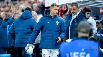 Ronaldo Ngambek? Aksi Walk-out di Laga Portugal vs Norwegia