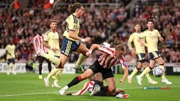 Sunderland vs Arsenal: Duel Sengit Berakhir Imbang di Babak Pertama