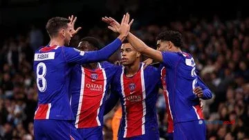 PSG Unggul Telak 3-0 atas Man City di Babak Pertama