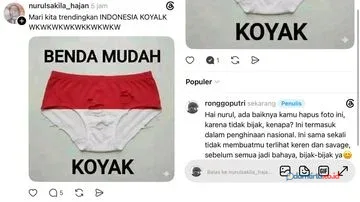 Kontroversi Celana Dalam Merah Putih: Netizen RI Murka ke Malaysia