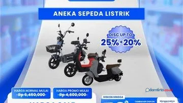Promo Sepeda Listrik di Transmart Full Day Sale: Peluang Hemat