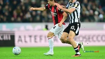 Milan Tekuk Udinese 2-0, Rossoneri Tembus Empat Besar